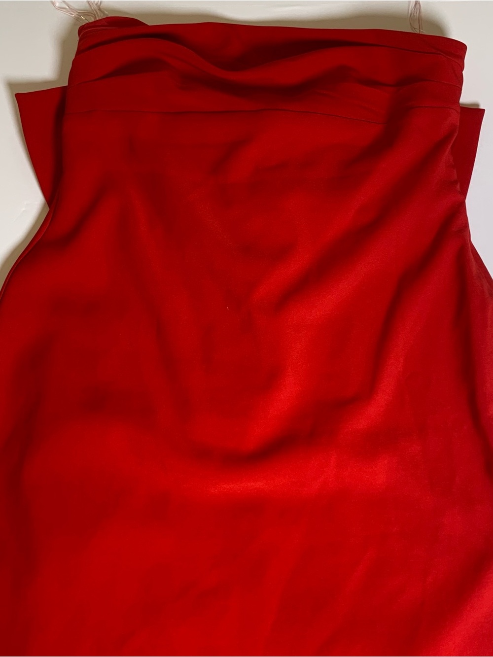 Peppermayo Red Bow Back Maxi Evening Gown Formal Holiday Wedding Guest Size 10 - Picture 8 of 12
